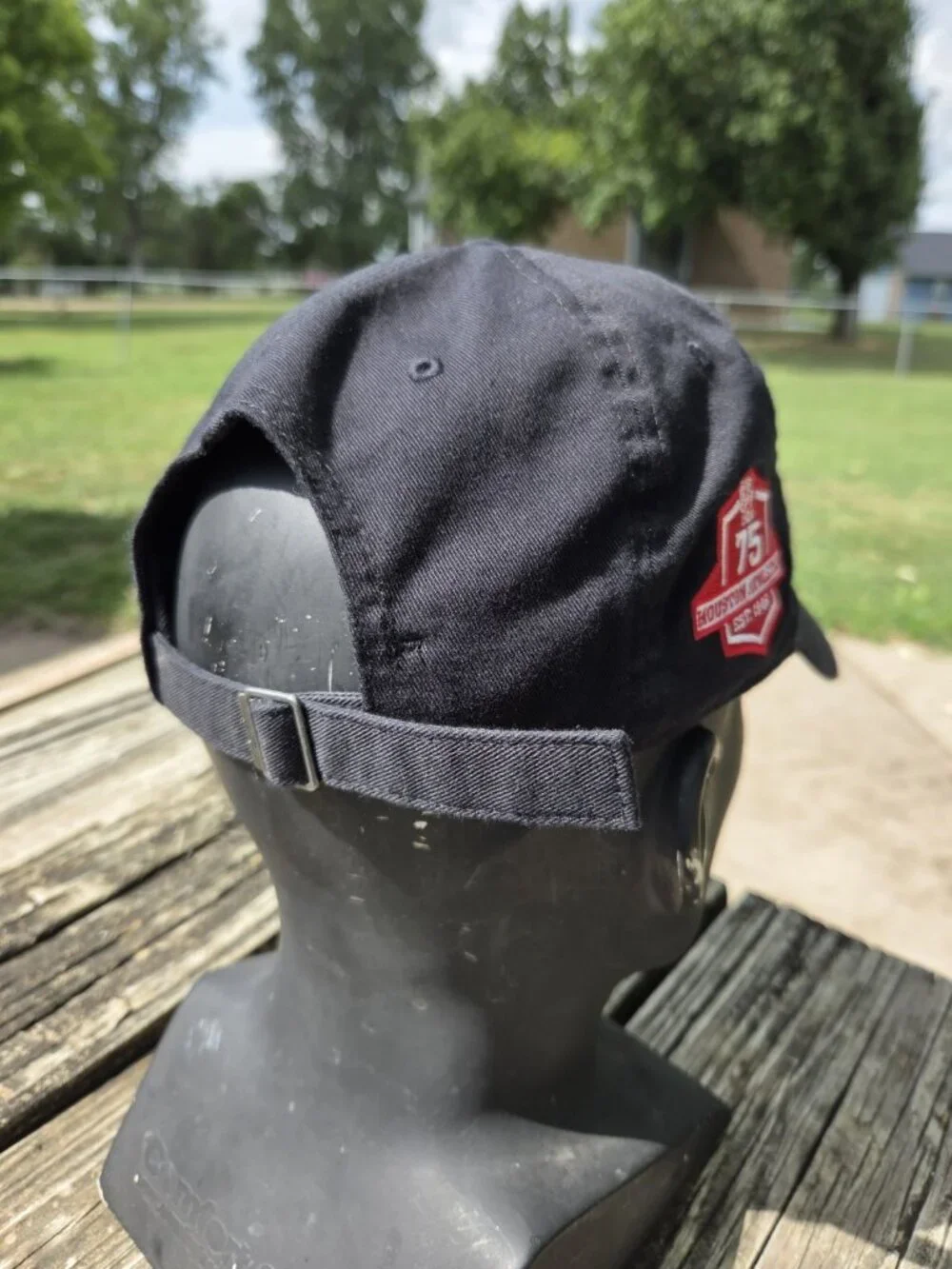 University of Houston UH Black Nike Dri Fit Cap Hat Strapback 75th Year